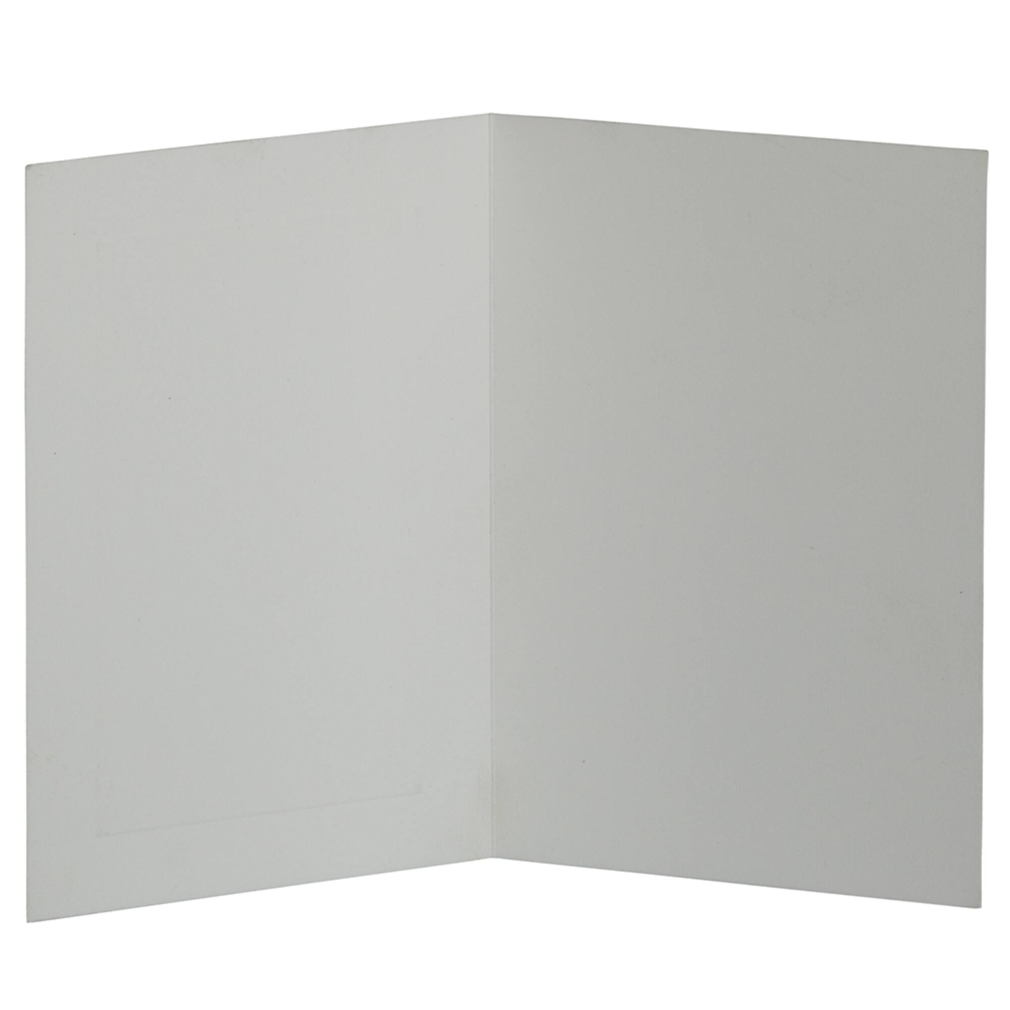 JAM Paper A1 Blank White Foldover Cards with Panel